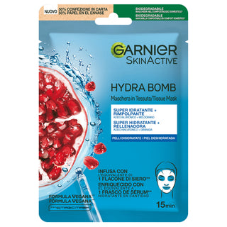 Garnier Skin Active
Hydra Bomb - Maschera in Tessuto 
Melograno e Acido Ialuronico