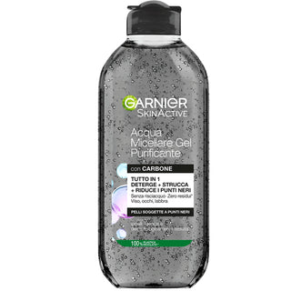 Garnier Skin Active
Acqua Micellare Gel Purificante con Carbone - Pelli Soggette a Punti Neri 400ml