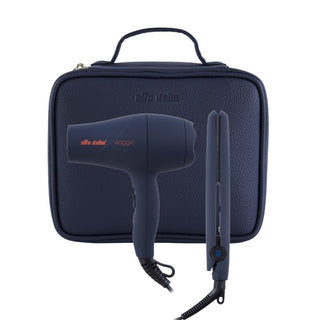 Alfa Italia Travel Hairdryer + Styler Blu Navy