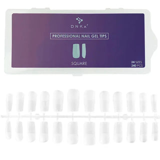 Dnka'
Professional Square Nail Tips
240 Pcs
24 Sizes