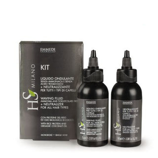 Hs Milano
Kit Liquido Ondulante Senza Ammoniaca e Senza Acido Tioglicolico + Neutralizzante Per Tutti i Tipi di Capelli