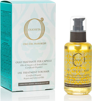 Olio Seta Oro del Marocco 
Olio Trattante Per Capelli Fini o Biondi 100ml