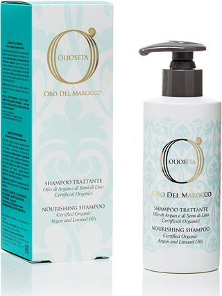 Olio Seta Oro del Marocco
Shampoo Trattante Olio di Argan e Semi di Lino 100ml