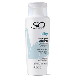 Soco 
Silky Shampoo lisciante
Cheratina,Bacche di Goji e Olio di Argan 250ml