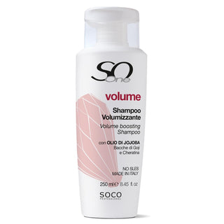 Soco
Volume Shampoo Volumizzante
Olio di Jojoba Bacche di Gojie Cheratina 250ml