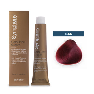 Biacrè Simphony Color Plex 6.66 Biondo Scuro Rosso Intenso 100ml
