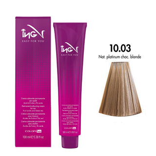 Ing Easy For You Crema Colorante Permanente 10.03 Biondo Platino Naturale Cioccolato 100ml