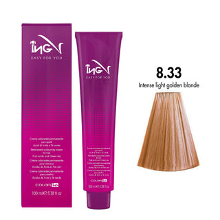 Ing Easy For You Crema Colorante Permanente 8.33 Biondo Chiaro Dorato Intenso 100ml
