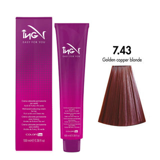 Ing Easy For You Crema Colorante Permanente 7.43 Biondo Rame Dorato 100ml