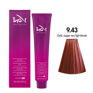 Ing Easy For You Crema Colorante Permanente 9.43 Biondo Chiarissimo Rame Dorato 100ml