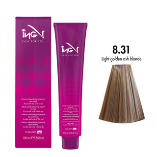 Ing Easy For You Crema Colorante Permanente 8.31 Biondo Chiaro Dorato Cenere 100ml