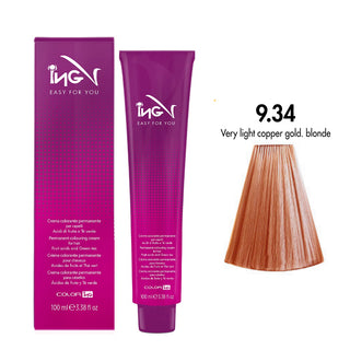 Ing Easy For You Crema Colorante Permanente 9.34 Biondo Chiarissimo Dorato Rame 100ml