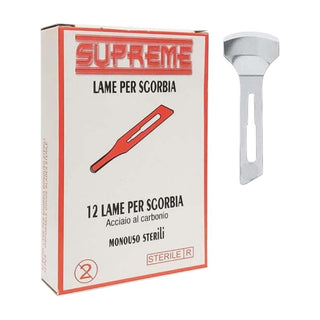 Supreme lame sgorbia acciao al carbonio n°18