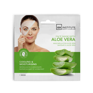 IDC Institute Beauty e Skincare Maschera In Tessuto - Aloe Vera Rinfrescante e Idratante