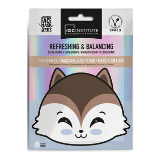 IDC Institute Beauty e Skincare Maschera Viso In Tessuto Rinfrescante e Riequilibrante