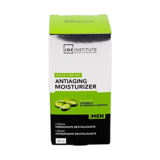 IDC Institute Beauty e Skincare Men Face Cream Anti-Age e Idratante con Vitamina E e Centella Asatica 50ml