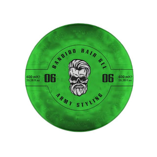 Bandido Hair Gel - 06 Army Styling Green 600ml